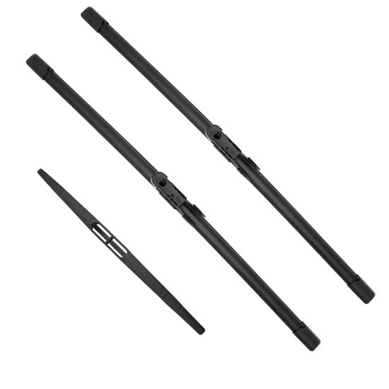 Picture of JustCar 3 wipers Replacement for Ford Escape 2008 2009 2010 2011 2012, Windshield Wiper Blades Original Equipment Replacement - 20"/20"/12E" (Set of 3) U/J HOOK