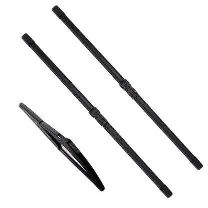 Picture of JustCar 3Pcs Jeep Renegade Windshield Wiper Blades 2015 2016 2017 2018 2019 2020 2021 2022 2023, Original Equipment Automotive Replacement Windshield Wiper Blades for My Car- 22"/20"/11" (Set of 3)