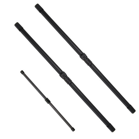 Picture of JustCar 3Pcs Audi Q5 Windshield Wiper Blades 2009-2017, Audi SQ5 2014-2017, Audi Q3 2019-2022, Original Equipment Automotive Replacement Windshield Wiper Blades for My Car- 24"/20"/13" (Set of 3)