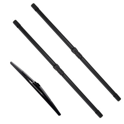 Picture of JustCar 3Pcs for Toyota C-HR CHR Windshield Wiper Blades 2016 2017 2018 2109 2020 2021 2022 2023, Original Equipment Automotive Replacement Windshield Wiper Blades for My Car- 26"/16"/14" (Set of 3)