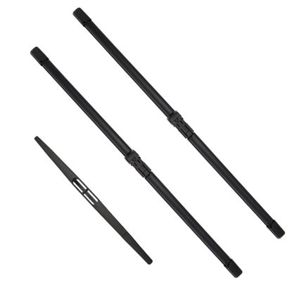 Picture of JustCar 3Pcs for GMC Acadia Windshield Wiper Blades 2007 2008 2009 2010 2011 2012 GMC Acadia, Original Equipment Automotive Replacement Windshield Wiper Blades - 24"/21"/11" (Set of 3)