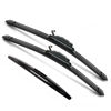 Picture of JustCar 3 wipers Replacement for 2009 2010 2011 2012 2013 2014 2015 2016 2017 2018 2019 Ford Flex, Windshield Wiper Blades Original Equipment Replacement - 24"/22"/12E" (Set of 3) U/J HOOK