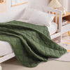 Picture of NTBAY Down Alternative Oversized Toddler Comforter, Super Soft and Warm Solid Color Baby Crib Quilted Blanket, 43x60 inches, Olive Green