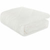 Picture of NTBAY Down Alternative Toddler Comforter, Lightweight and Warm Solid Color Baby Crib Quilted Blanket, 39x47 inches, White