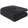 Picture of NTBAY Down Alternative Oversized Toddler Comforter, Super Soft and Warm Solid Color Baby Crib Quilted Blanket, 43x60 inches, Black