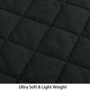 Picture of NTBAY Down Alternative Oversized Toddler Comforter, Super Soft and Warm Solid Color Baby Crib Quilted Blanket, 43x60 inches, Black