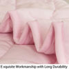 Picture of NTBAY Down Alternative Oversized Toddler Comforter, Super Soft and Warm Solid Color Baby Crib Quilted Blanket, 43x60 inches, Pink