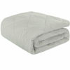 Picture of NTBAY Down Alternative Oversized Toddler Comforter, Super Soft and Warm Solid Color Baby Crib Quilted Blanket, 43x60 inches, Light Grey