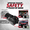 Picture of OPT7 7 Pin to 4 Pin and 5 Pin 2 in 1 Trailer Adapter, 7 Way Blade to 4&5 Way Flat Trailer Light Connector for Truck Trailer Tow Hitch, 3.75" Long x 1.75" Diameter