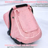 Picture of Waterproof Baby Car Seat Cover，YVMVDV Patented Pink Cold Weather Carseat Cover for Babies,Infant Car Seat Cover Canopy for Girls, Windproof Car Seat Canopy for Girls, Keeps Babies Warm and Cozy
