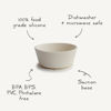 Picture of mushie Silicone Suction Bowl | BPA-Free Non-Slip Design (Natural)