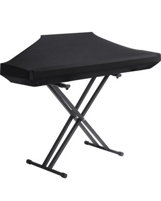 Picture of YNester Piano Keyboard Dust Cover - 88 Keys Stretchy Adjustable Electric Piano Music Keyboard Cover for Durable Elastic & Cord Lock, Full Cover Elastic Music keyboard Protector Covers