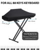 Picture of YNester Piano Keyboard Dust Cover - 88 Keys Stretchy Adjustable Electric Piano Music Keyboard Cover for Durable Elastic & Cord Lock, Full Cover Elastic Music keyboard Protector Covers