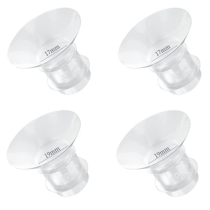Picture of Flange Inserts 17mm 19mm for Medela,Spectra 24mm Shields/Flanges,Compatible with TSRETE,CPPSLEE,Momcozy S9Pro/S9/S12Pro/S12 Wearable Breast Pump,Reduce 24mm Nipple Tunnel Down to 4pcs