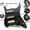 Picture of Humbucker Electric Guitar Pickguard Pickup with Singlecut Wiring Loaded Prewired Pickguard SSH Guitar Pickguard Swith Control Scratchplate Assembly for Fender Strat Guitar (Right Hand-Black)