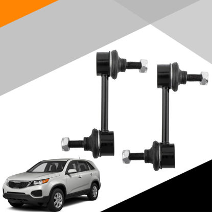 Picture of XOPIYAO K750279 (2) Rear Sway Bar Link Compatible with 2011-2013 Kia Sorento 2007-2012 Hyundai Santa Fe Veracruz 536152 555302B000 555602J000