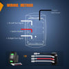 Picture of Nilight Turn Signal Switch Green 4Pin ON Off ON Rocker Switch Laser Etched SPDT Toggle Switches 12V 20A 24V 10A Jumper Wires for Cars RVs Boats Campers Trailers