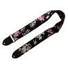 Picture of MUSIC FIRST Original Design, 2 inch width (5cm), Vintage Ukiyoe Style Five-Petal Lilac Electric Guitar Strap Bass Strap (Five-Petal Lilac)