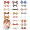 Picture of 21 PCS Baby Headbands and Bows Hairbands Soft Nylon Elastics Handmade Girls Hair Accessories for Newborn Babies Infant Toddlers Kids