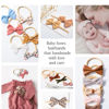 Picture of 21 PCS Baby Headbands and Bows Hairbands Soft Nylon Elastics Handmade Girls Hair Accessories for Newborn Babies Infant Toddlers Kids
