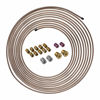 Picture of 4LifetimeLines 3/16" x 25' Genuine Copper-Nickel Alloy Non-Magnetic Brake Line Replacement Tubing Coil Roll & Fitting Kit, Inverted Flare, Easy to Bend, Corrosion Resistant