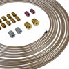 Picture of 4LifetimeLines 3/16" x 25' Genuine Copper-Nickel Alloy Non-Magnetic Brake Line Replacement Tubing Coil Roll & Fitting Kit, Inverted Flare, Easy to Bend, Corrosion Resistant