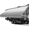 Picture of Xenjum RV Awning Fabric Replacement, 18.5oz Heavy-Duty Weatherproof Vinyl Camper Awning Replacement Universal Outdoor Canopy for RV, Motorhome, and Trailer Awnings-Light Gray Fade-17(Fabric 16'2")