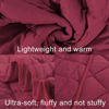 Picture of NTBAY Toddler Bedding Set - 4 Piece Soft and Breathable Crib Bedding Set for Boys and Girls, Includes Quilted Comforter, Fitted Sheet, Flat Top Sheet and Envelope Pillowcase, Wine Red