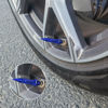 Picture of SINGARO 60mm Spiked Valve Caps, Aluminum Alloy Dustproof and Waterproof Tire Valve Stem Caps, Suitable for Cars, Trucks and Motorcycles (4PCS Blue)