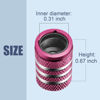 Picture of Tire Valve Stem Cap Cover - (12 Pack) Tire Air Caps Metal with Plastic Liner Corrosion Resistant Leak-Proof Cat/Dog Paw for Car Truck Motorcycle Bike Pink