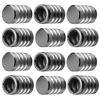 Picture of Tire Valve Stem Cap Cover - (12 Pack) Tire Air Caps Metal with Plastic Liner Corrosion Resistant Leak-Proof for Car Truck Motorcycle SUV and Bike Grey