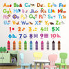 Picture of DECOWALL DS-8044 Animal Alphabet Numbers Colour Decals Stickers Kids Peel and Stick Removable for Room décor Letters ABC Classroom playroom Decorations Educational Bedroom Nursery