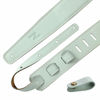 Picture of Nefelibata Guitar Strap, 2.5" Wide Full Grain Leather Guitar Straps with Foam Padding and Cable Storage Loop, for Kids, Men and Women, for Acoustic, Bass and Electric Guitars (Mint Green)