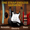 Picture of Guitar Strap Premium Padded For Electric, Acoustic, and Bass. Adjustable Unique Design Guitar Straps Includes 2 Strap Locks To Keep Your Guitar Safe - Discover Durability Comfort and Style - Red