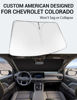 Picture of Proadsy 2024 Upgrade Front Windshield Sun Shade Foldable Sunshade Protector Custom Fit 2023 2024 Chevrolet Colorado Pickup Truck Prime Accessories