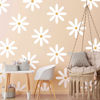 Picture of 12 Sheets Daisy Wall Decals Flower Wall Stickers Large Daisy Wall Stickers Daisy Decals for Wall Peel and Stick for Nursery Kids Girls Bedroom Living Room Wall Decor(Fresh Style)