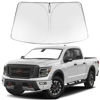 Picture of Proadsy 2024 Upgrade Windshield Sun Shade Custom Fit 2020-2023 2024 Nissan Titan Foldable Front Sunshade Protector Sun Visor Blocks UV Rays Keep Car Cooler
