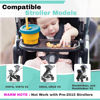 Picture of Snack Tray Fits for UPPAbaby Vista/Vista V2/Vista V3/Cruz/Cruz V2/ RumbleSeat/RumbleSeat V2, Stroller Tray with Cup Holder & Recessed Bowl, Dishwasher Safe, Quick Attachment, Folds with Stroller, Grey