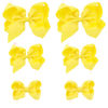 Picture of Yellow Bows for Girls,6PCS Hand-made Grosgrain Ribbon Hair Bows Alligator Clips Hair Accessories for Little Teen Toddler Girls Kids (Yellow)