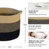 Picture of MXMHOME Large Cotton Rope Basket,22"x22"x14"Throw Blanket Storage for Living Room Woven Baby Laundry Basket with Handle Nursery Basket Soft Toy Storage Basket Comfoter Cushions Thread Hamper