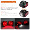 Picture of 12V Trailer Led Light Kit, 2x Square Led Stop Turn Tail Brake License Plate Running Lights w/ 25ft Wiring Harness/6x Mini Marker Lights/15" 11LED Trailer Tail Brake Light Bar/License Plate Bracket