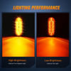 Picture of Nilight 6Inch Oval Trailer Tail Light 6PCS Red Amber White 10LED with Flush Mount Grommets Plugs IP67 Waterproof Brake Turn Signals Reverse Lights for RV Truck Trailer