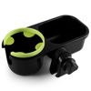Picture of Accmor 2 in 1 Stroller Tray, Stroller Cup Holder Snack Tray, Non-Slip Grip Clip Stroller Accessory Stroller Tray Compatible with Uppababy, Nuna, Doona Strollers, Green