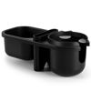 Picture of Accmor 2 in 1 Stroller Tray, Stroller Cup Holder Snack Tray, Non-Slip Grip Clip Stroller Accessory Stroller Tray Compatible with Uppababy, Nuna, Doona Strollers, Black