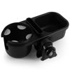 Picture of Accmor 2 in 1 Stroller Tray, Stroller Cup Holder Snack Tray, Non-Slip Grip Clip Stroller Accessory Stroller Tray Compatible with Uppababy, Nuna, Doona Strollers, Black