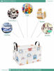 Picture of FANKANG Storage Bins, Nursery Hamper Canvas Laundry Basket Foldable with Waterproof PE Coating Large Storage Baskets for Kids Boys and Girls, Office, Bedroom, Clothes,Toys(Rec-castle carriage ）