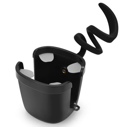 Picture of Accmor Stroller Cup Holder, Universal Cup Holder with Silicone Gooseneck Arm, Bike Cup Holder, 360° Rotatable Large Caliber Drinks Holder for Stroller, Bike, Wheelchair, Walker