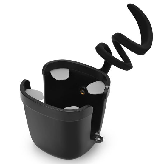 Picture of Accmor Stroller Cup Holder, Universal Cup Holder with Silicone Gooseneck Arm, Bike Cup Holder, 360° Rotatable Large Caliber Drinks Holder for Stroller, Bike, Wheelchair, Walker