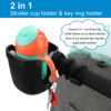 Picture of Accmor Stroller Cup Holder, Universal Cup Holder with Silicone Gooseneck Arm, Bike Cup Holder, 360° Rotatable Large Caliber Drinks Holder for Stroller, Bike, Wheelchair, Walker