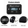 Picture of 2pcs Magicalmai Inductive Hour Meter for Gas Engine Generator Lawn Mower Pressure Washer Marine ATV Boat Outboard Motor Dirt Bike Motorcycle Waterproof Hr Meters - Black